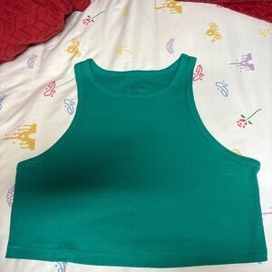 Wild Fable Green High Neck Crop Tank